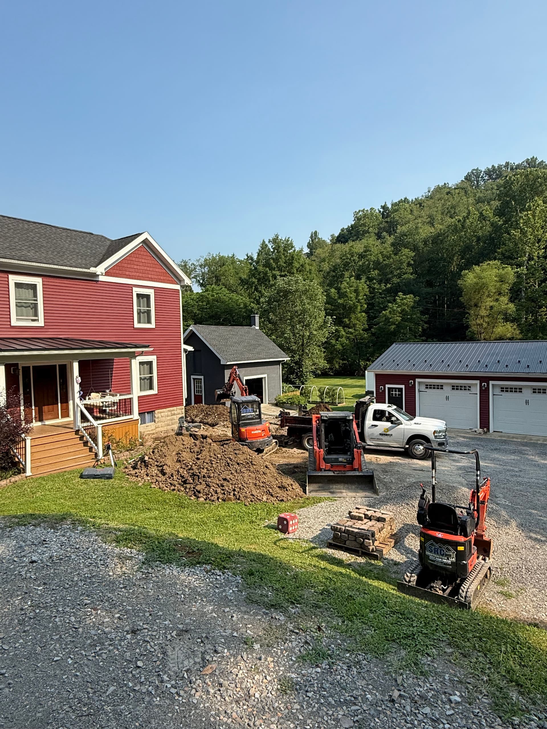 Excavation Work Underway for a Home Addition