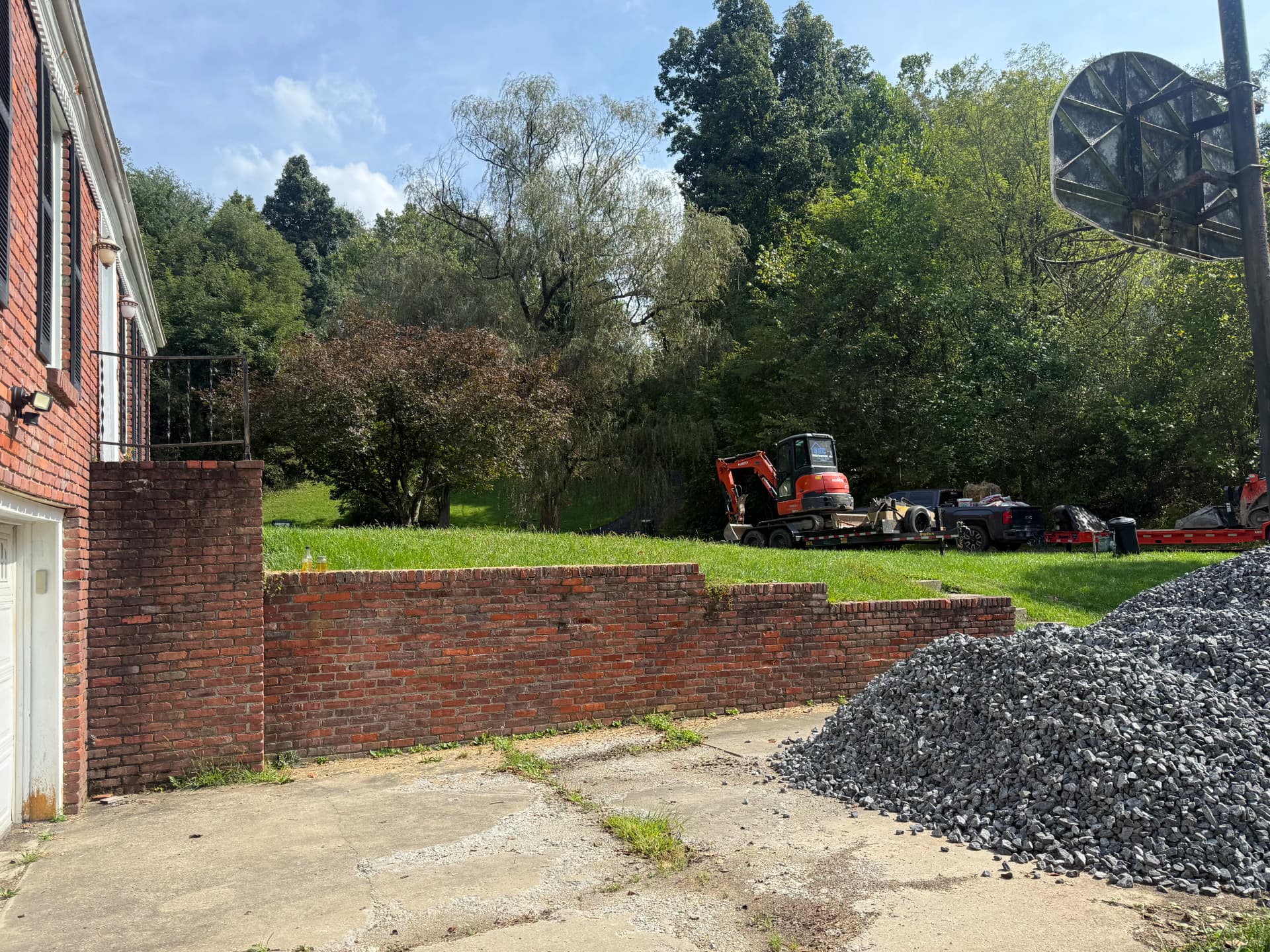 Gallery photos for Retaining Wall, Box Drain and Hydroseeding Upgrade for a Brick Home: Image #7