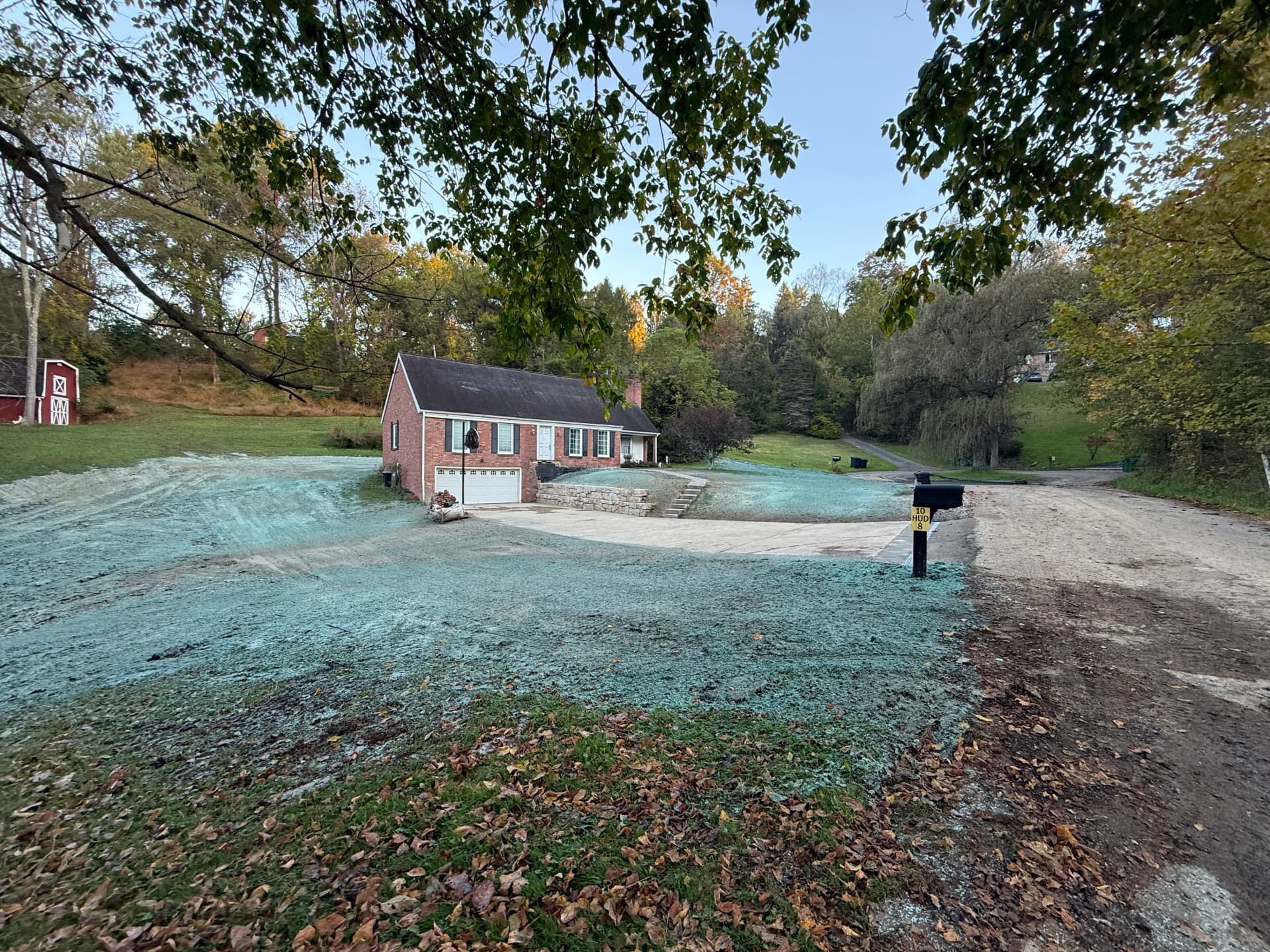 Gallery photos for Retaining Wall, Box Drain and Hydroseeding Upgrade for a Brick Home: Image #4