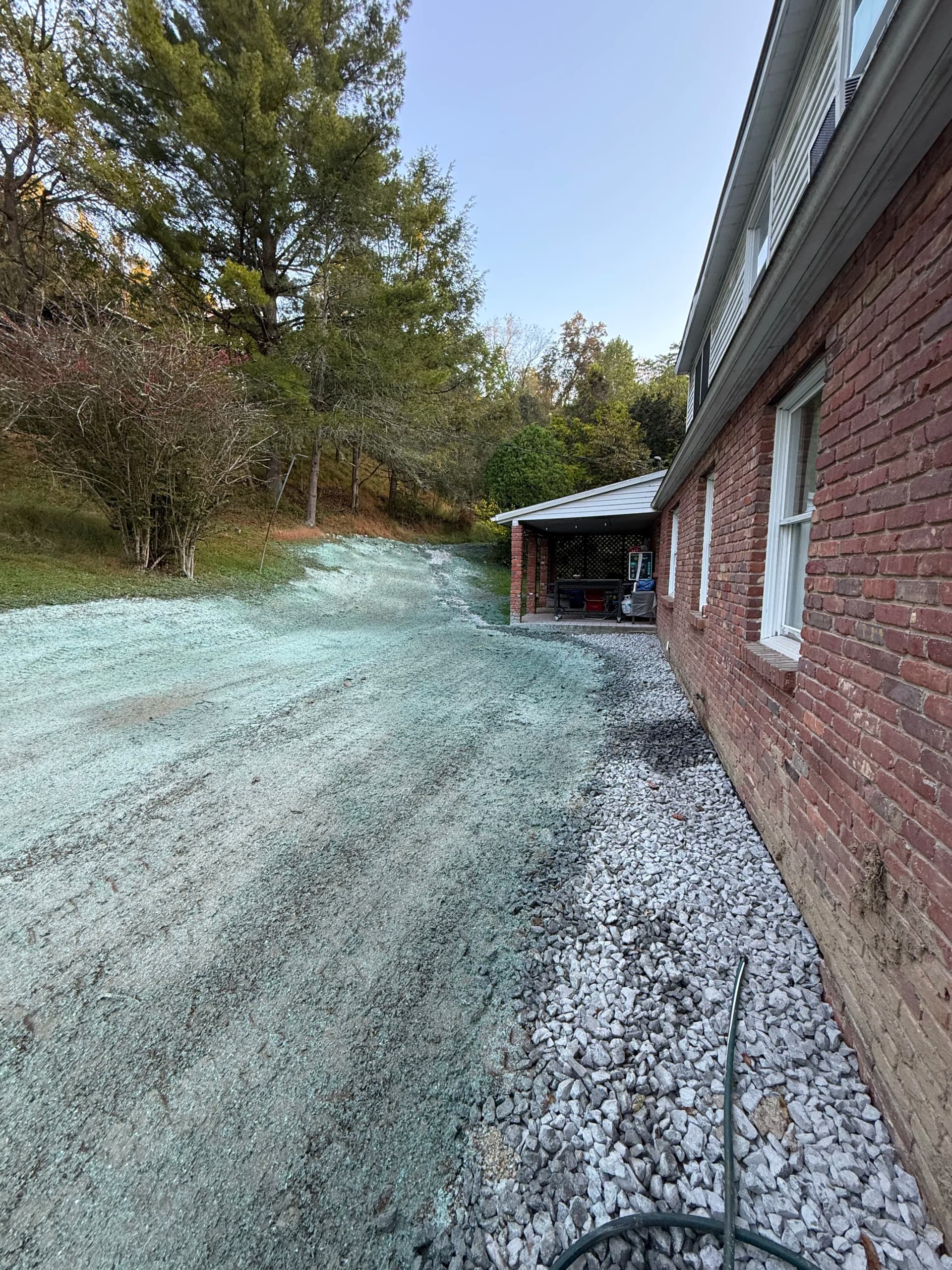 Gallery photos for Retaining Wall, Box Drain and Hydroseeding Upgrade for a Brick Home: Image #2