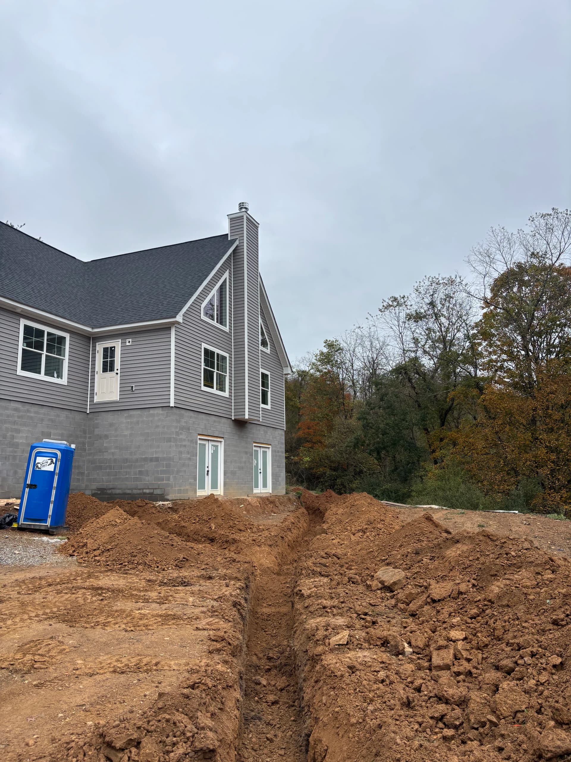 Utility Trenching and Site Prep for a New Home Build image