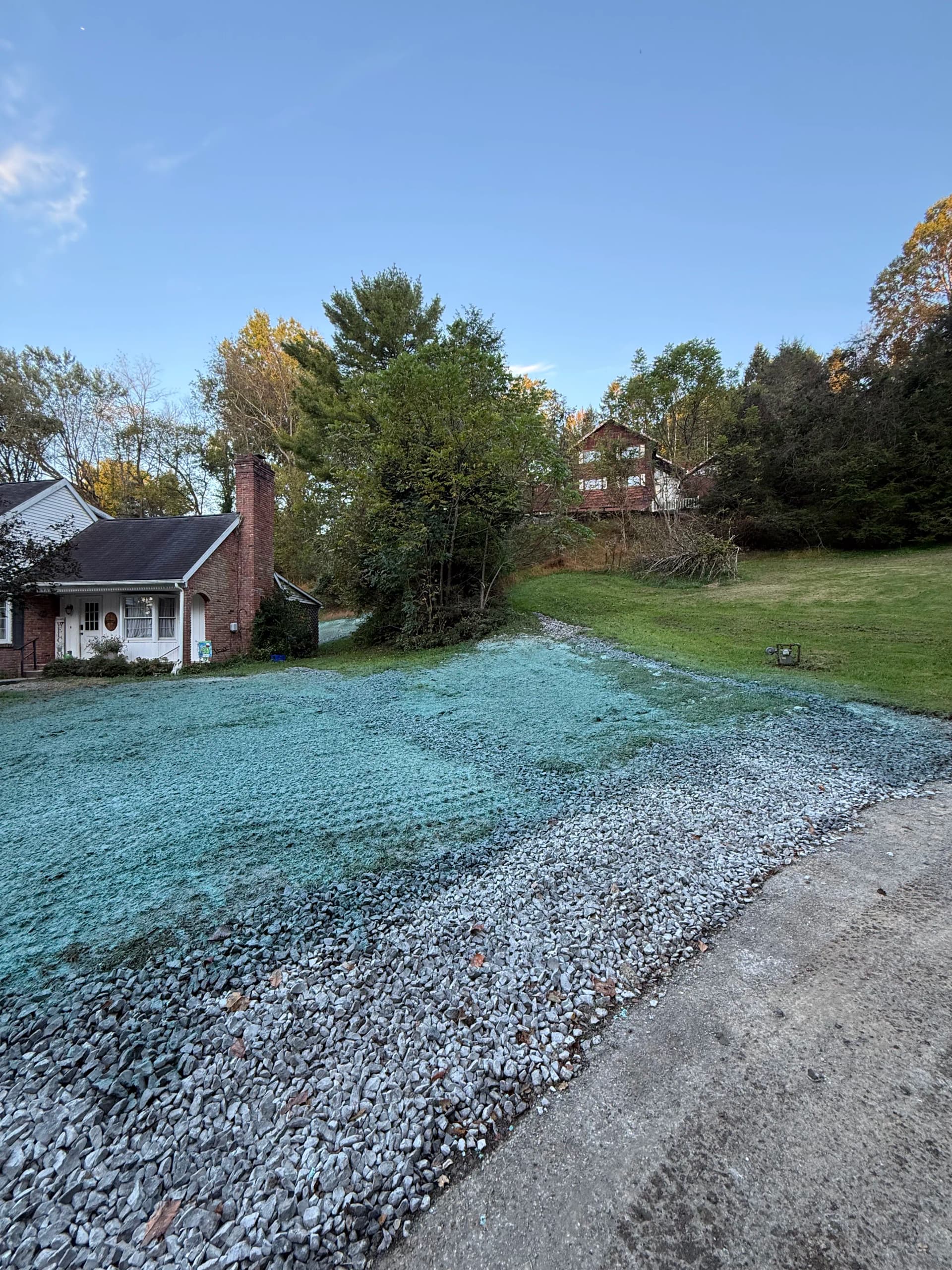 Gallery photos for Retaining Wall, Box Drain and Hydroseeding Upgrade for a Brick Home: Image #3