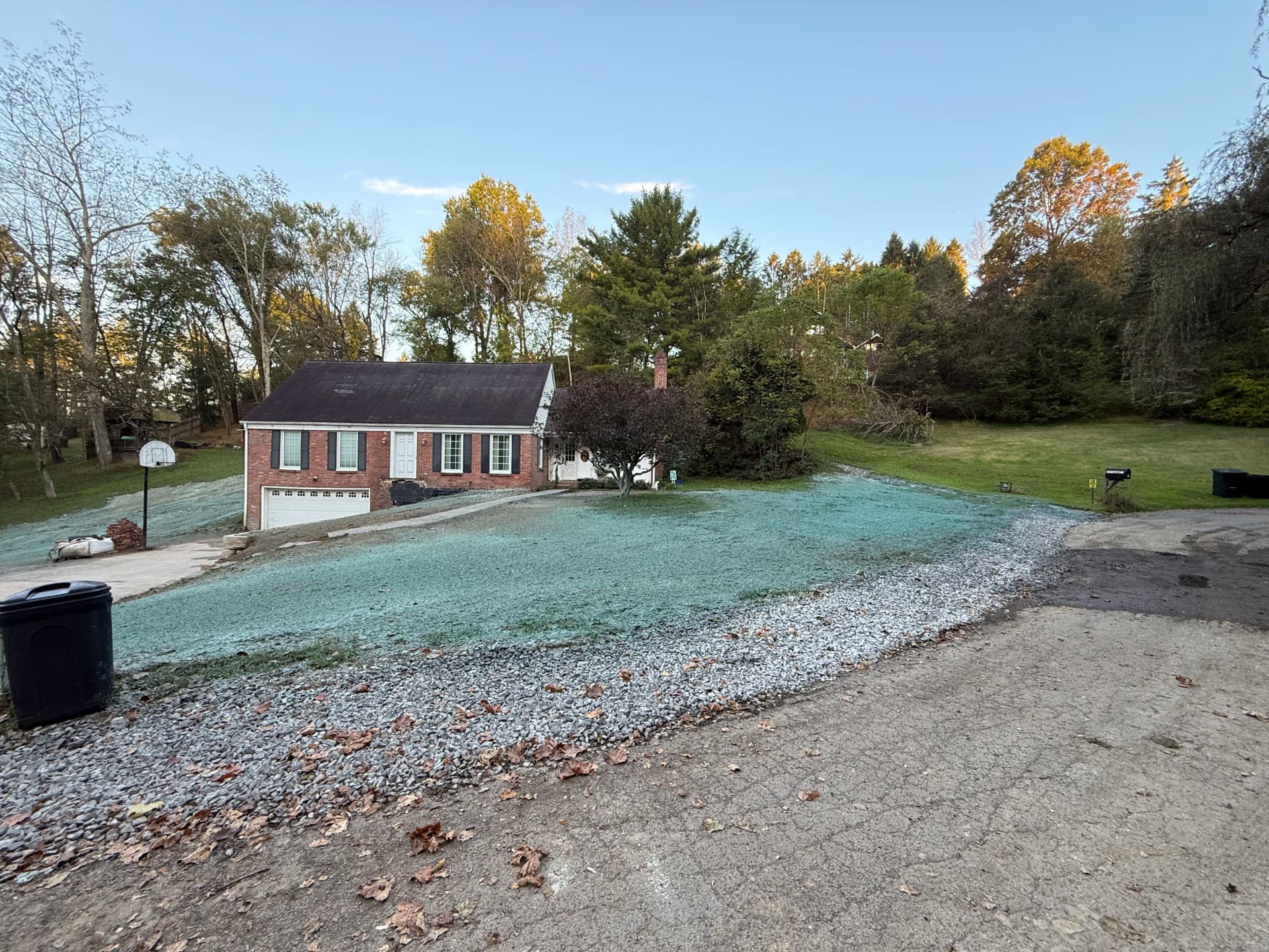Gallery photos for Retaining Wall, Box Drain and Hydroseeding Upgrade for a Brick Home: Image #1