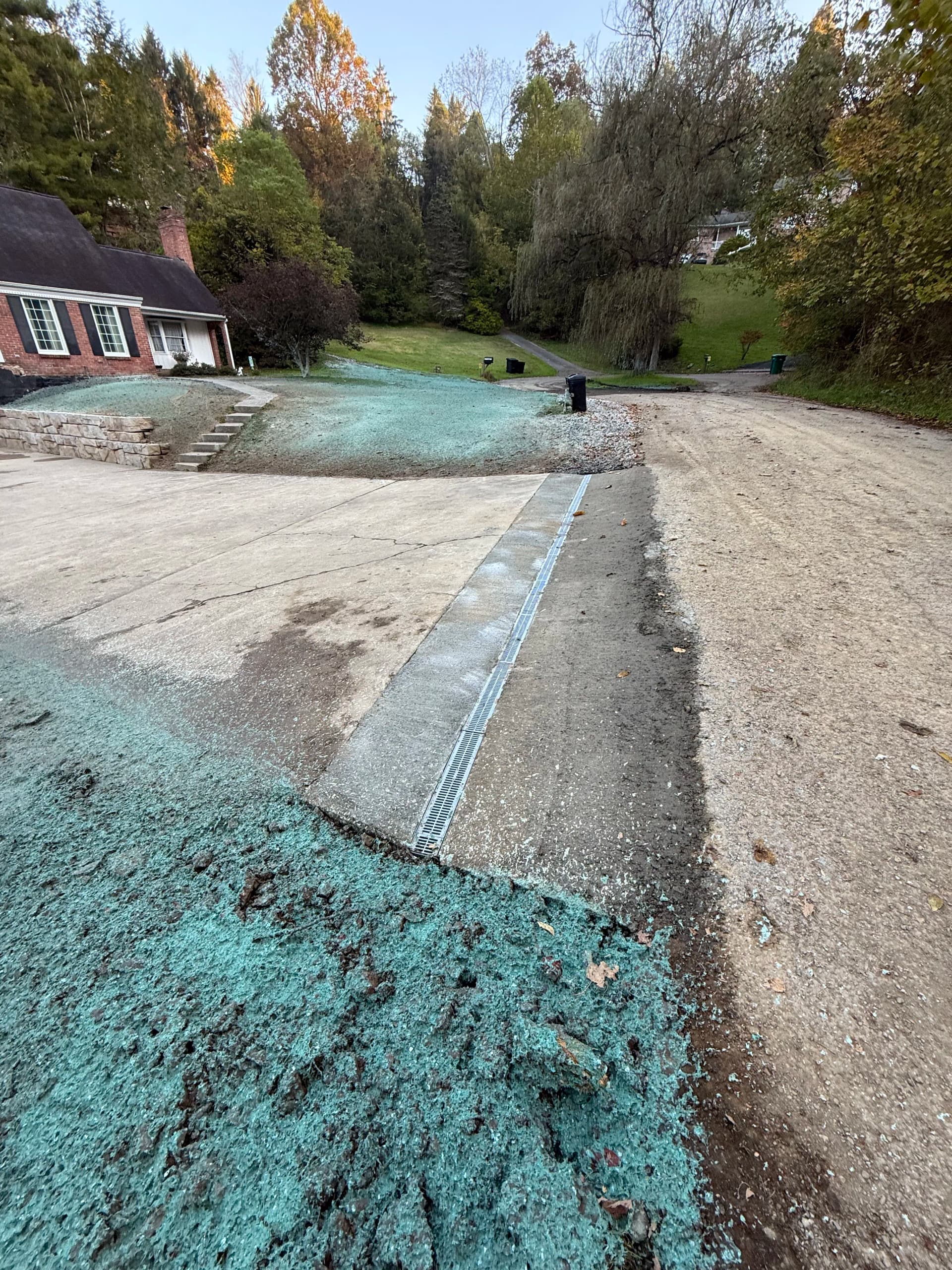 Gallery photos for Retaining Wall, Box Drain and Hydroseeding Upgrade for a Brick Home: Image #5
